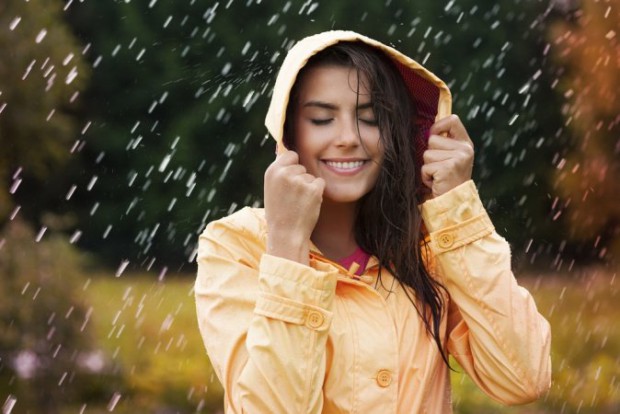 Прическа и макияж в дождь